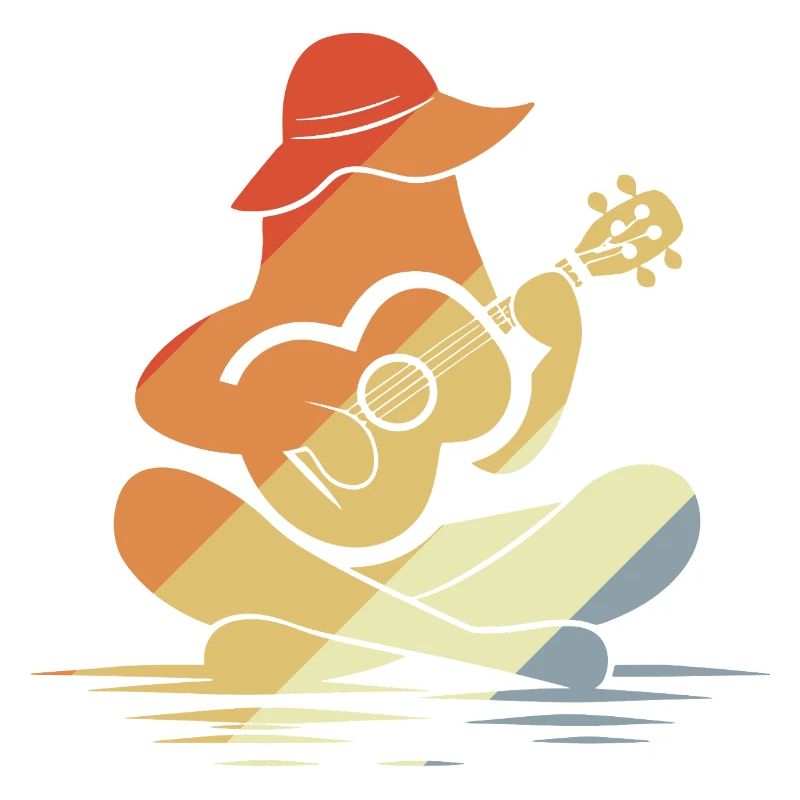 Weibliche Ukulele Grafik
