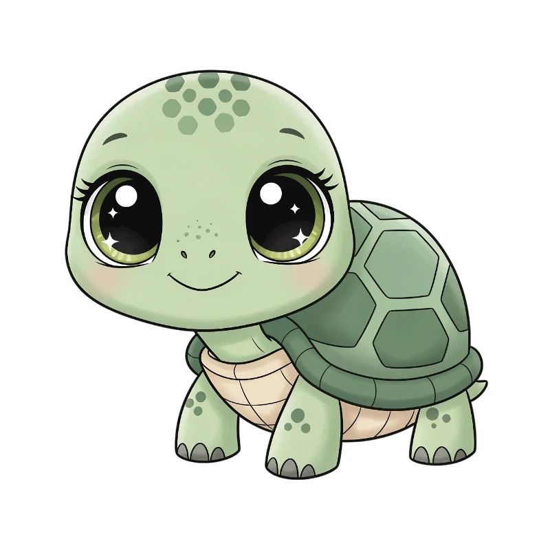 Mintgrüne Kuschelturtle