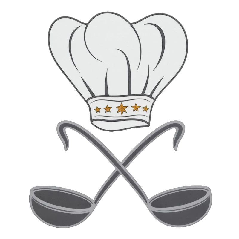 Chef's hat, spoon