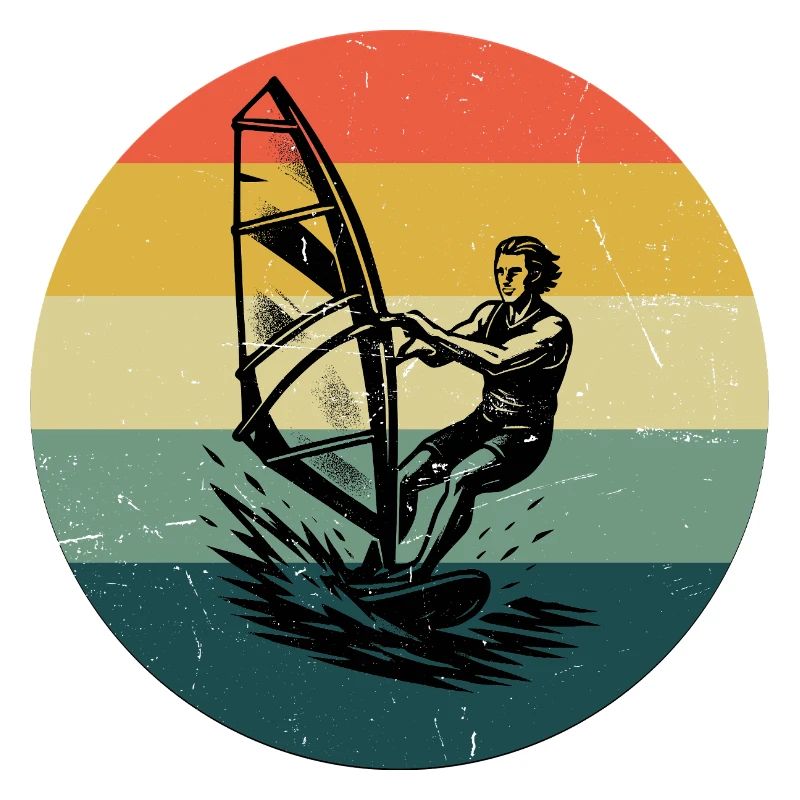 Modernes Windsurfing Artwork
