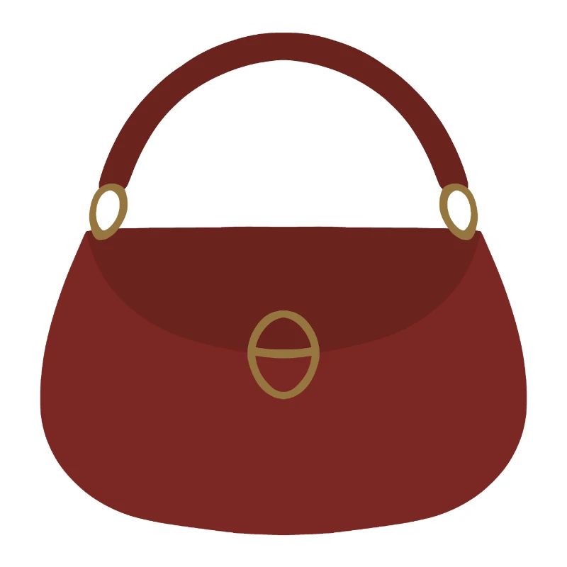 Crimson Handtaschen-Silhouette