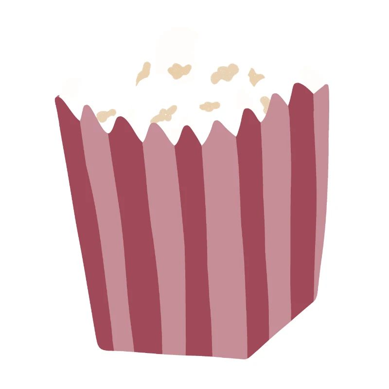 Popcorn Box Illustration