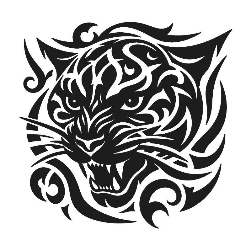 Tiger-Stammesmuster