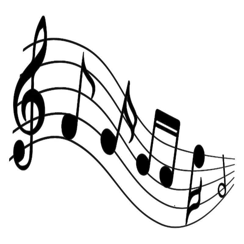 Melodic Wave Staff-Kunst