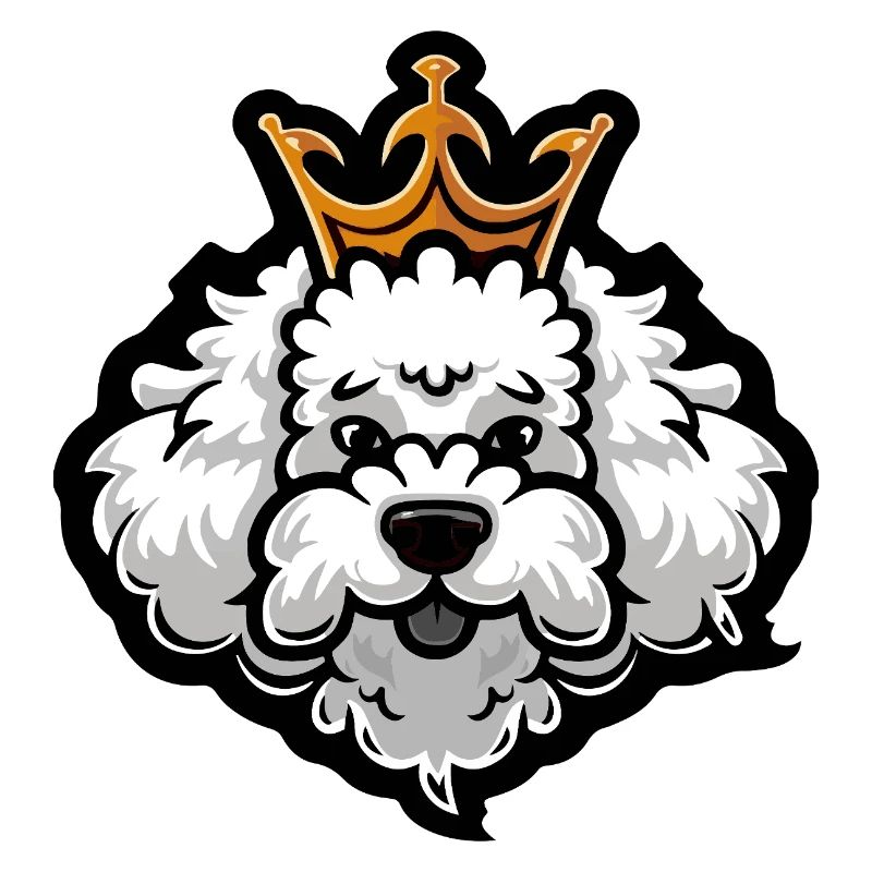 Pudel Hund Krone