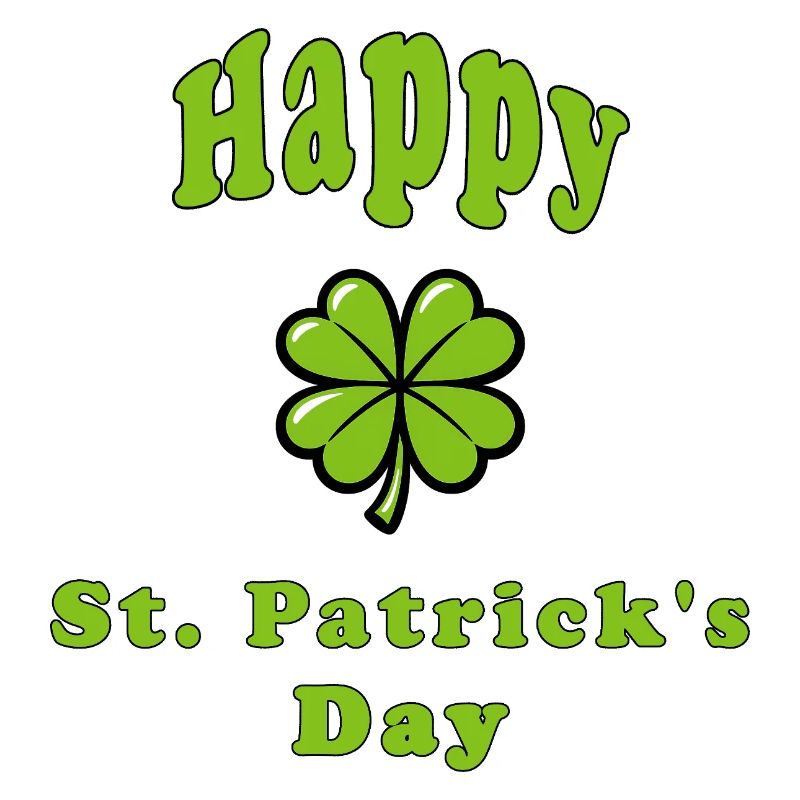Bonne Saint-Patrick - Trèfle vert