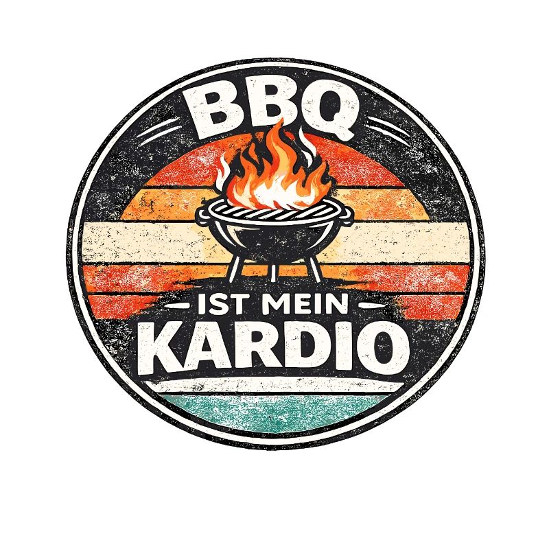 BBQ Kardio Retro-Emblem