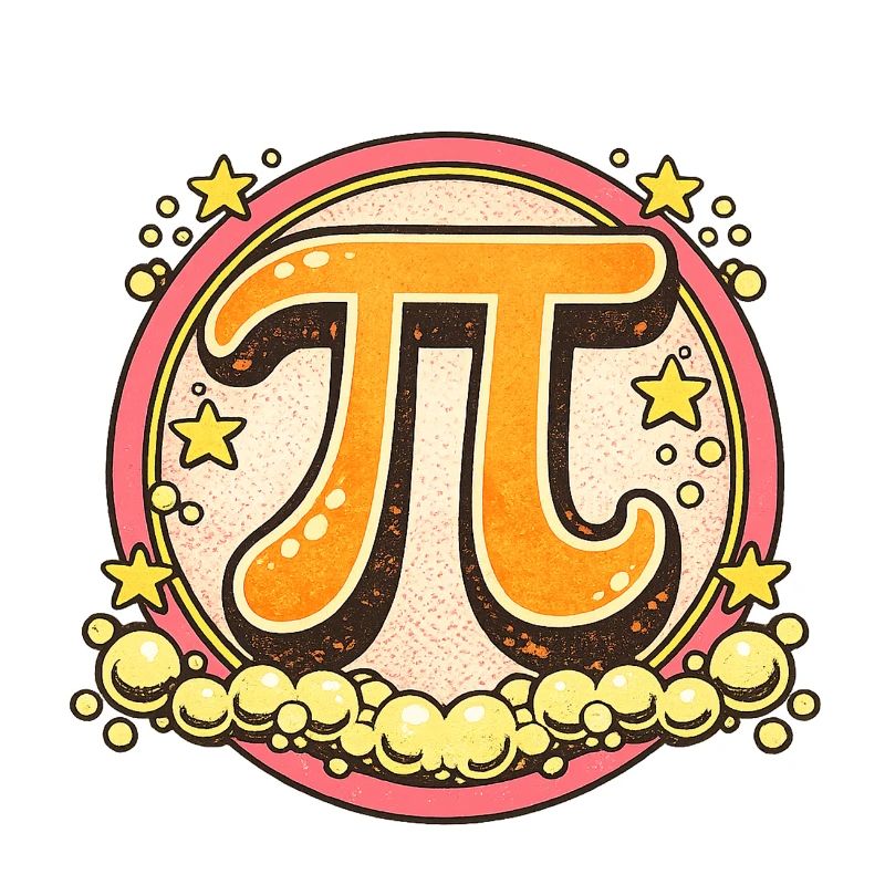 Pi Pop Retro-Abzeichen