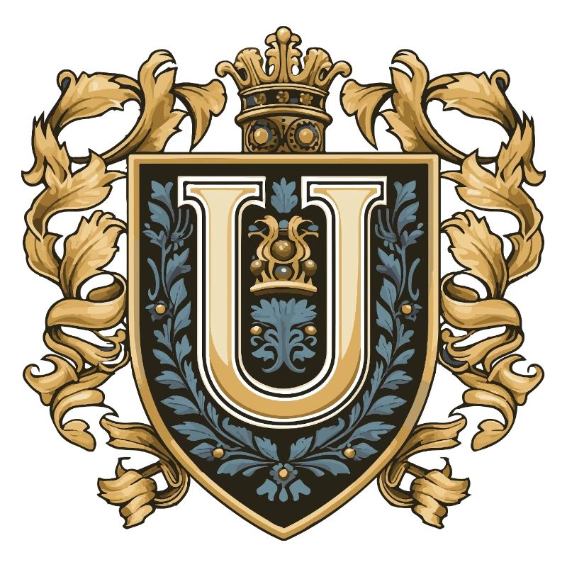 U Buchstabe Name Krone