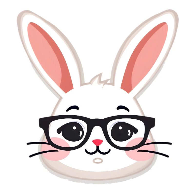 Rabbit with glasses