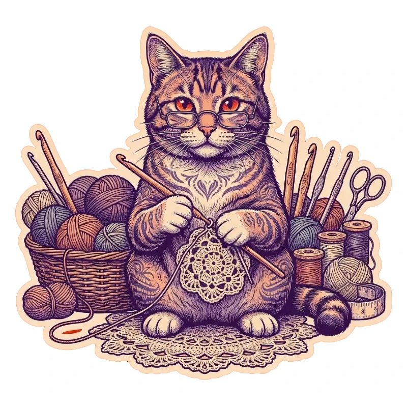 Häkel Katze Kätzchen Strickt