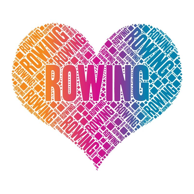 Rowing Rudern Herz