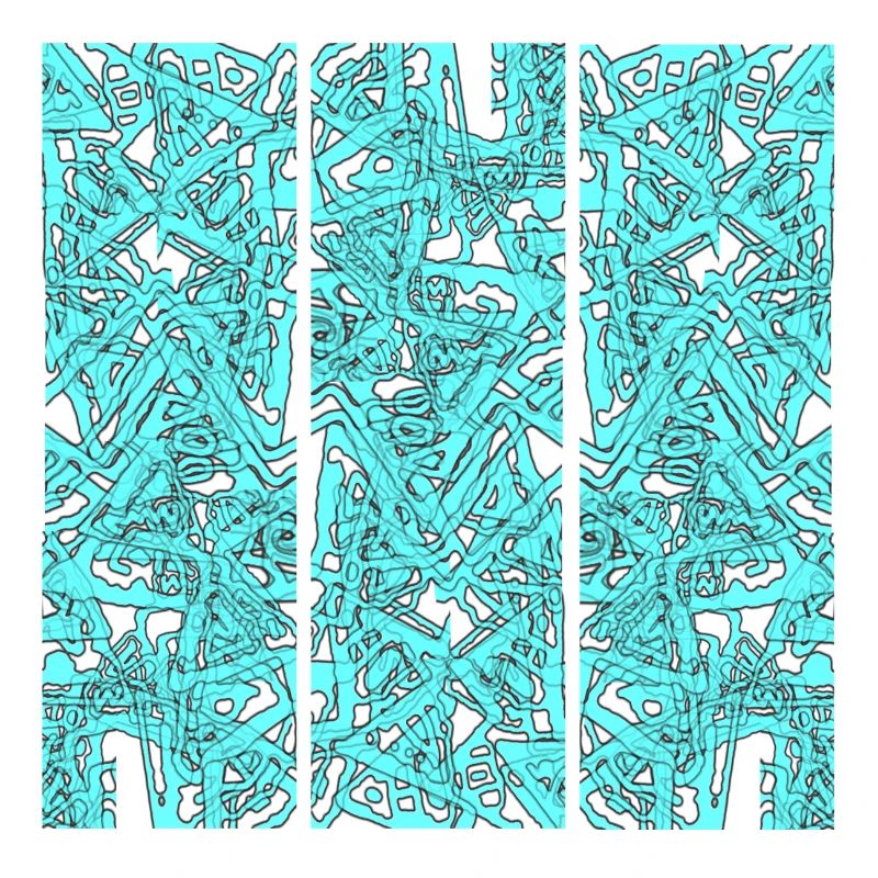 Türkises Chaos Triptychon