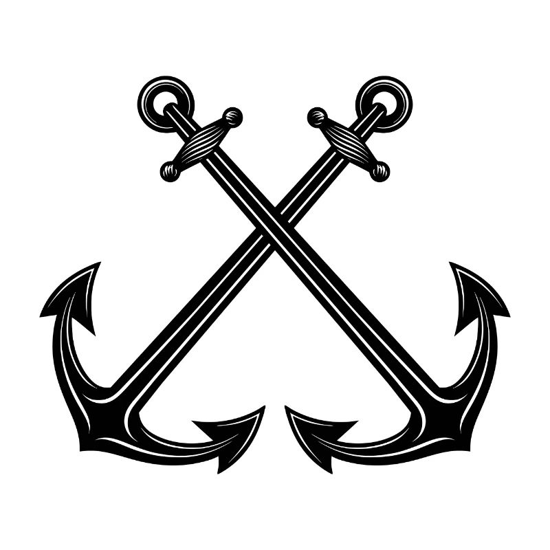 Gekreuzte Anker