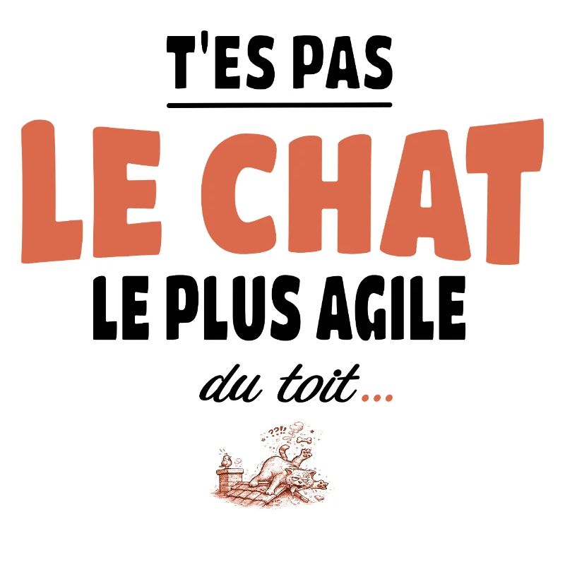 T’es pas le chat le plus agile du toit - Humour