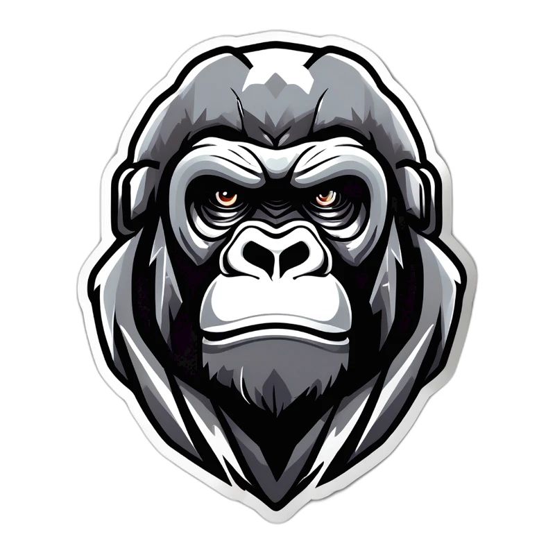 Gorilla-Krieger-Grafik
