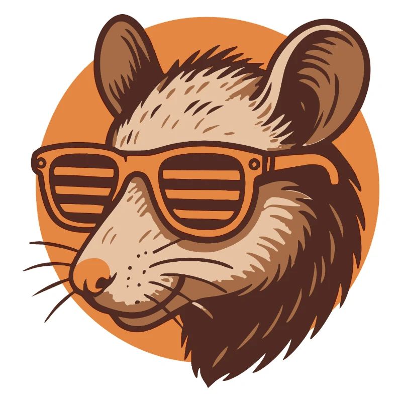 Ratte mit Sonnenbrille