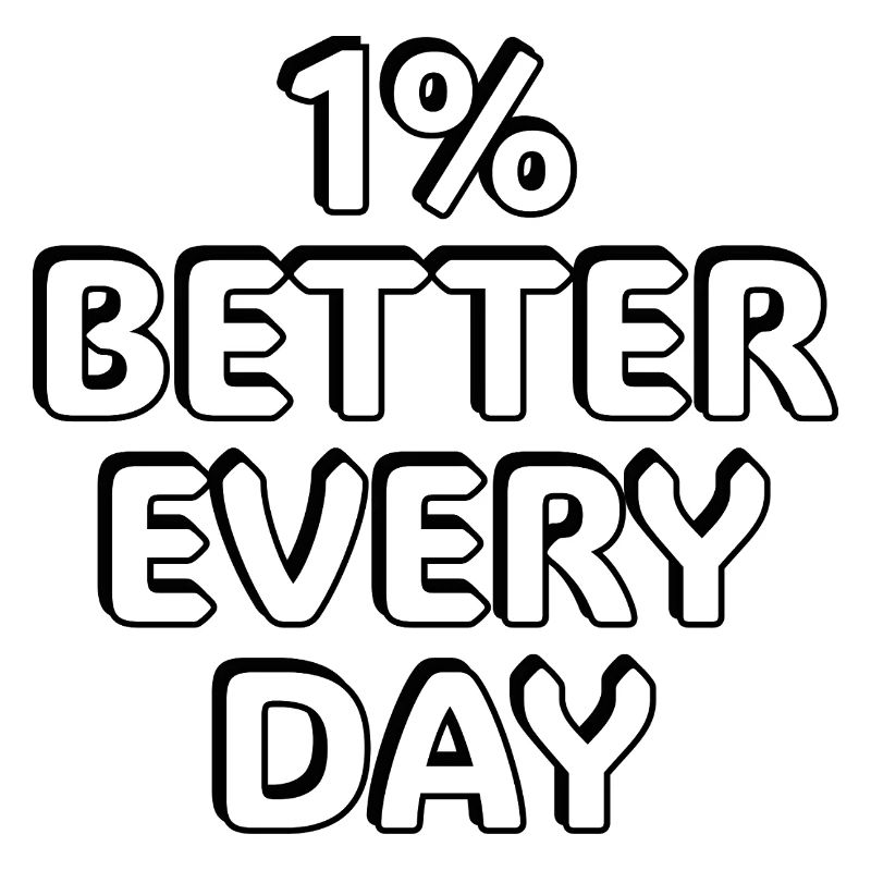 1% Better Every Day -  motivational quotes