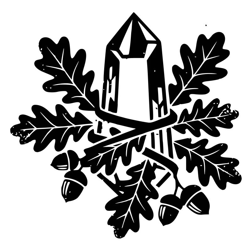 Crystal Oak Leaf Magic Forest