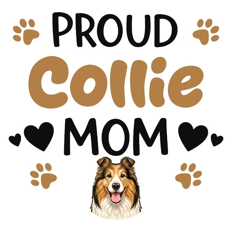 Stolze Collie Mutter, Collie