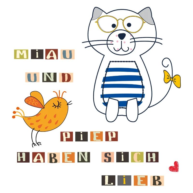 Katze und Vogel