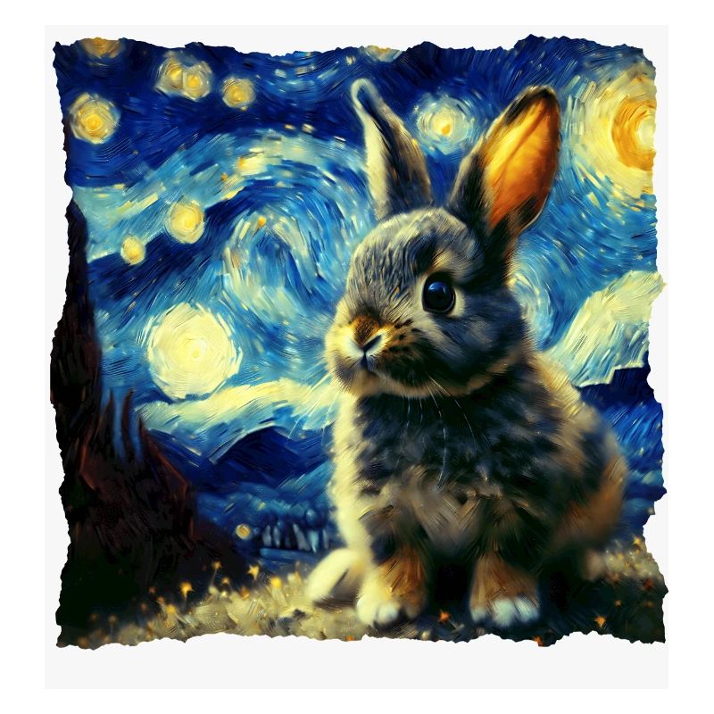 Starry sky style rabbit