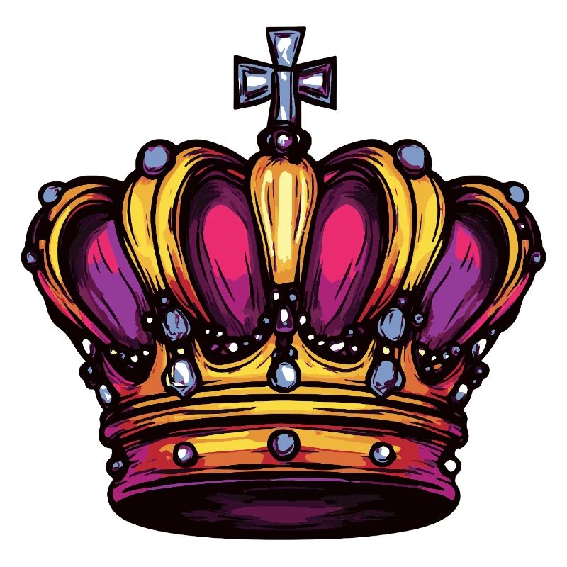 Krone Bunt Symbol