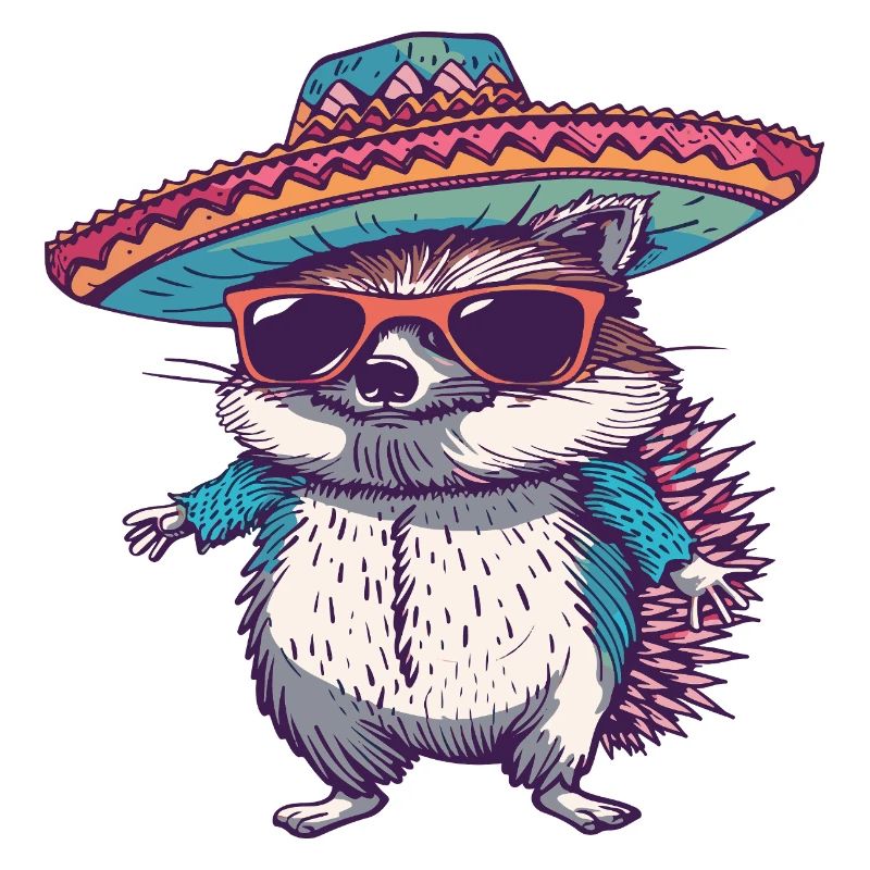 Sombrero comique drôle de hérisson