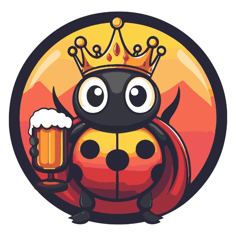 Bière Ladybug Drôle