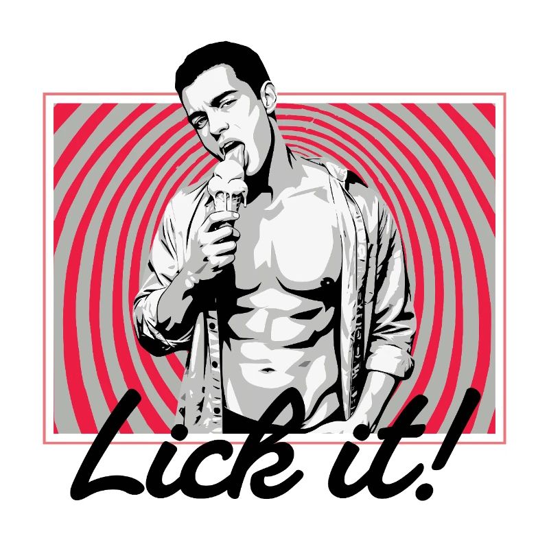 Retro Pop Art: Eiscreme Pose