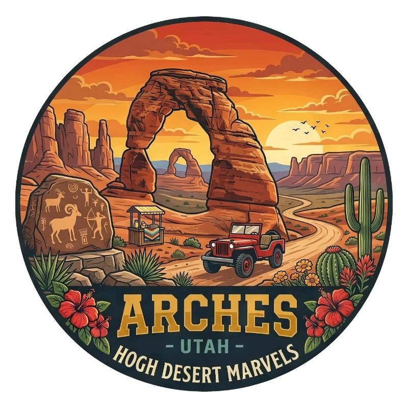Coucher de soleil du parc national de l’Arc Delicate Arch