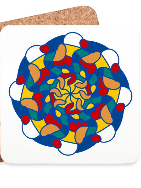 Helles Kaleidoskop-Mandala