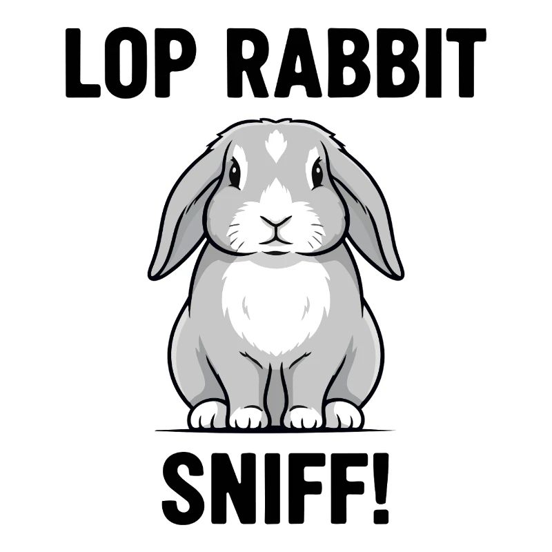 Ram Rabbit Sniff Lop Rabbit Grey