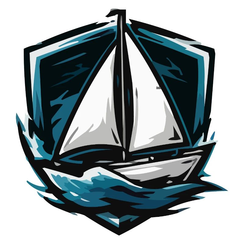 Segelboot Sturm Grafik