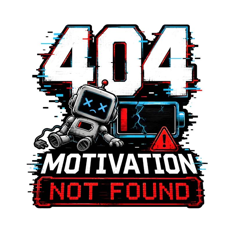 404 Motivation Not Found Roboter