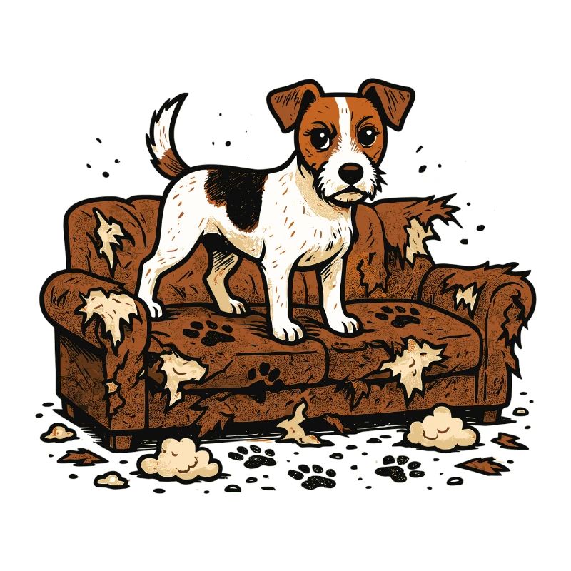 Jack Russell Terrier Comic Chaos Design