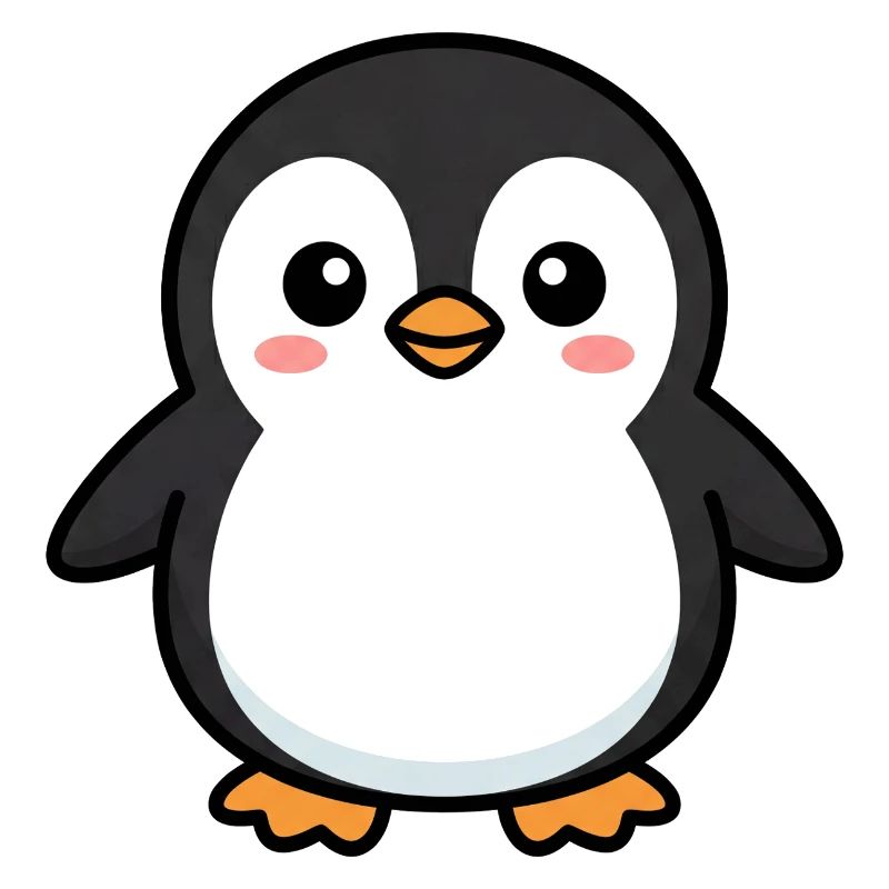 Niedlicher Pinguin-Pixel-Freund
