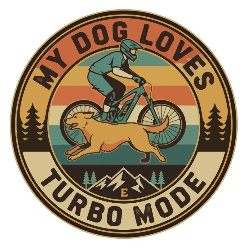 Mon chien adore le mode turbo E-VTT rétro