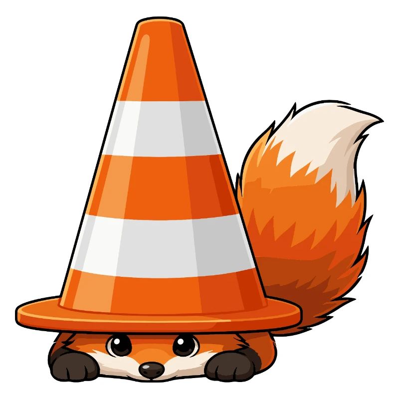 Fox under cone