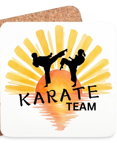 Sunrise Karate Silhouette