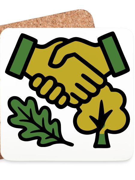 Handschlag Natur Forst Logo