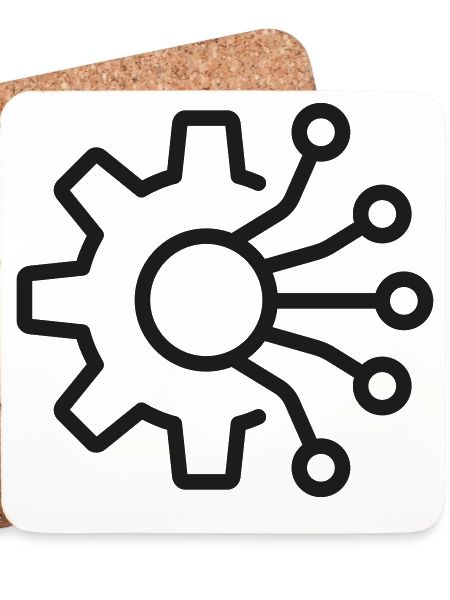 KI-Integration Zahnrad-Symbol