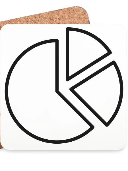 Analytics Tortendiagramm-Linien-Symbol