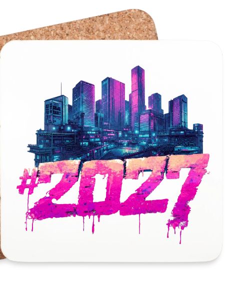 Cyberpunk Skyline 2027 Neon Graffiti