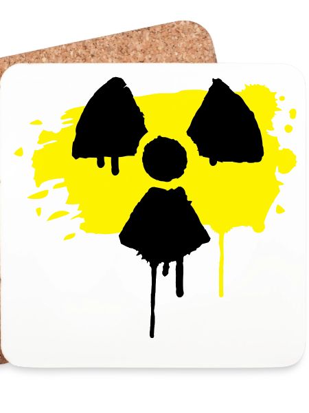 Radioaktiv Zeichen als Graffiti