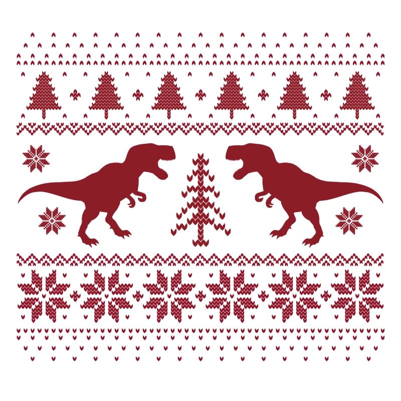 Dinosaurier-Weihnachtspullover