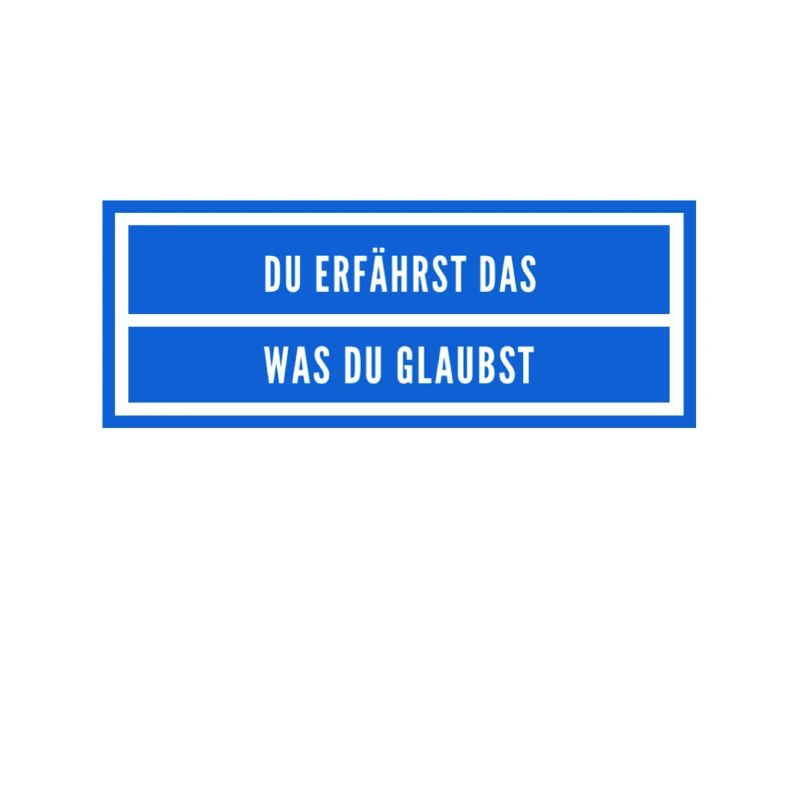 achte auf deinen Glauben
