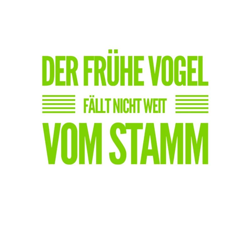 vor dir steht ein früher Vogel