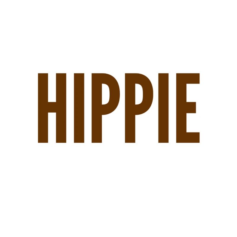 vor dir steht ein Hippie