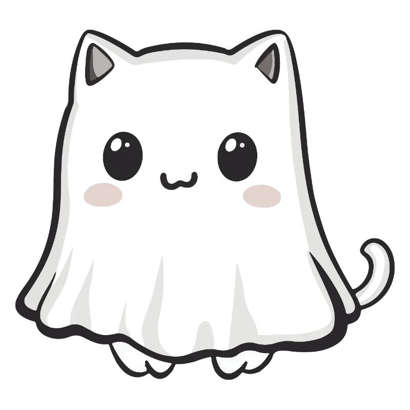 Katze Halloween Geist